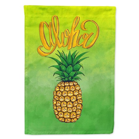 Carolines Treasures Aloha Pineapple Welcome Flag Canvas House Size BB7451CHF